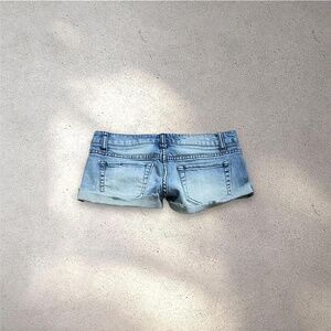 Bebop Ultra Low Rise Micro Denim Shorts